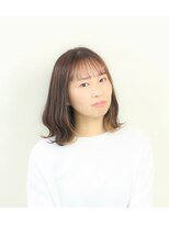 ヘアーサロン グラブ(hair Salon grab) 切りっぱなしイヤリングカラー