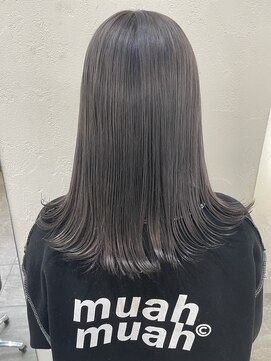 リフトバイマグ 松本駅前店(lift by mag) ナチュラルブルーブラック艶感ストレート美肌透明感ブルーカラー
