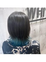 アンダーバーホワイト 南海難波店(_WHITE)&nbsp;裾カラー