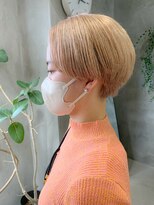 テトヘアー(teto hair)&nbsp;ベリーショート、ハンサムショート、ブロンド、ブリーチ2回