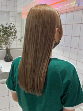 ロンドルーチェ 心斎橋(Lond luce) ダークアッシュ/ミディアムレイヤーカット［髪質改善/縮毛矯正］