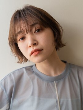 ピズム(PISM) ショコラアッシュ/ショートボブ/ベビーバング/ワイドバング