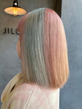 ナンバー ジルバ 立川(N° jillva) イメチェンユニコーンセクションカラーハッシュカットフルバング