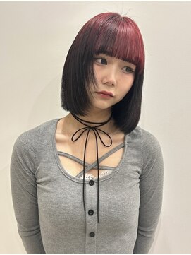 ゼストララ(ZEST Lara) red × black ルーツカラー　【吉祥寺】斎藤百花