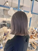 ラソニシカサイ(Lazo nishikasai)&nbsp;透明感ラベンダーグレー・切りっぱなし