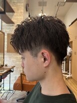 フレンズ 手稲店(friend's)&nbsp;アップバングメンズショートビジネスツーブロック刈り上げ札幌
