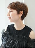 40代50代小顔前髪イメチェンアンブレラカラーショート