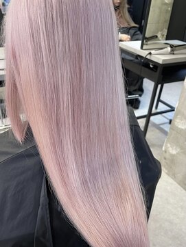 ペレ 渋谷(PELE) h_ デザインカラー/レイヤーカット/ウェットヘア/ベージュ