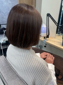 バッカ 横浜桜木町店(BACCA) オリーブアッシュ、ボブ