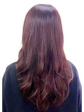 黄ぐまくん美容室 ロング レイヤー