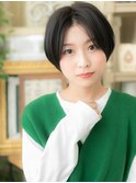 センターパート小顔ミニボブショートマッシュh3川口20代30代40代
