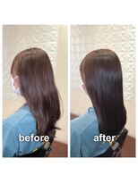 アウラ(aura) カット+ハーバルカラー+艶髪トリートメント