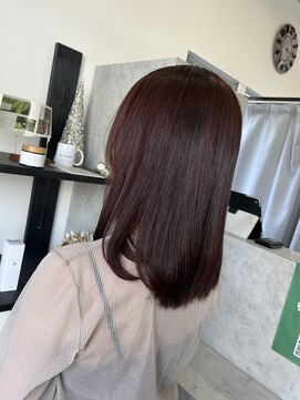 ヘアーコントレイル(hair contrail) ピンクブラウン