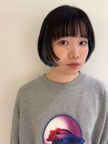 カット ドット 吉祥寺(cut.)&nbsp;耳かけで変わる表情◎ブルーインナーボブ