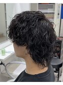 マッシュウルフ×ツイストスパイラルパーマ