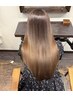 【天使の輪】カット+艶カラー+持続性抜群★髪質改善トリートメント￥18000