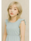 韓国風★ハイトーンウルフカット