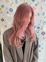 リュンヌ 門前仲町(lune) ロングショートワンカールパーマカーキグレージュ前髪門前仲町