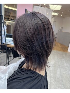 ケーオーエスピンク(K O S pink) ミディアムウルフレイヤー