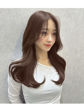 ロンド マーレ 天神大名店(Lond mare) 黒髪/オリーブグレー/小顔/ココアベージュ/レイヤーカット