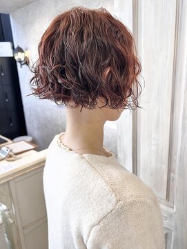 キャアリー(Caary) 福山市Caaryミニボブパーマプードルパーマショートボブパーマ