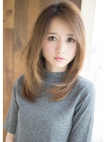 ローラン(ROULAND)&nbsp;フォギーグレージュセミロング