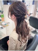 お呼ばれヘアアレンジ ハーフアップ