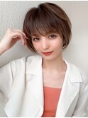 アフロート【NAOYA】小顔　シースルー前髪　クセ毛ショート