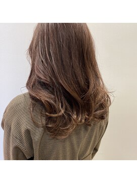 ソア フォー ヘアー(Soi for hair) 大人かわいい◎無造作ウェーブパーマ×ツヤ感ブラウン