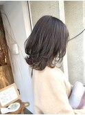 ミディアムレイヤー×暗髪カラー