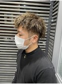 ツーブロックショート 刈り上げ メッシュ