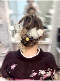 袴　振袖　ヘアセット