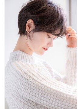 ズッソ アヴェダ 熊本店(ZUSSO AVEDA) 【似合わせ】くびれ/丸み大人ショート/ラベンダーベージュ