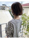 ［OCEAN Hair&Life水田成美］アゴラインのぱっつんボブ/ミニボブ