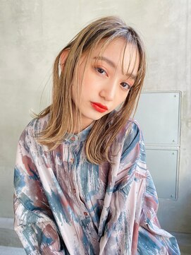 メーヴェ(Mowen) mowen 南堀江スイートAラインxゆるふわロングxラフウェーブ