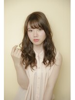 ルルディ バイ アフロディーテ銀座(luludi by APHRODITE)&nbsp;アンブレラカラー/こなれミディ/ウェーブパーマ/前髪/銀座