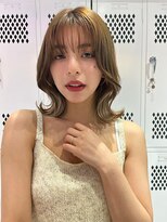 ロンドルーチェ 心斎橋(Lond luce)&nbsp;ダークアッシュ/ミディアムレイヤーカット［髪質改善/縮毛矯正］