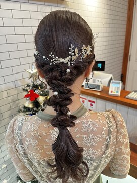 オーブ ヘアー リリー 博多2号店(AUBE HAIR lily) 結婚式ヘアセット♪♪