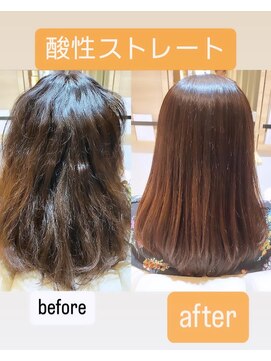 レイ 南流山店(Ray) 60代女性大変身♪酸性ストレート×グレイカラー2.０