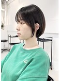 ショートボブ/ショート/ボブ/前髪カット/グレージュ/池袋