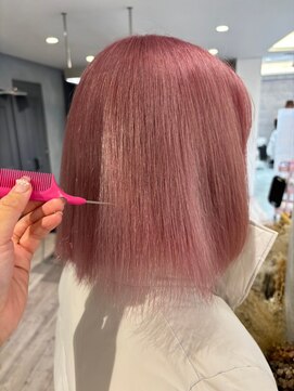 ルーブ トウキョウ(Loob. TOKYO) ブリーチカラーハイトーンカラーミルクティーピンクベージュ韓国