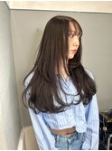 チョコレートブラウン ブリーチなし ダブルカラー