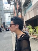 三軒茶屋_メンズ_ショート_スパイキーショート_カット_黒髪