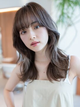 ドリップ バイ ハバナ 原宿(driP. by HAVANA) 20代30代大人かわいいくびれレイヤーロング/グレーベージュ/前髪