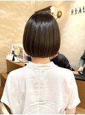 ◆ボブ/ミニボブ/ストレートヘア/縮毛矯正/黒髪ボブ/ぱつっと