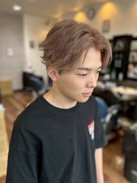 ヘアーワークス ボナ ウニクス店(HAIR WORKS bona) 抜け感が魅力◎マッシュウルフ/ライトブラウン/ツーブロック