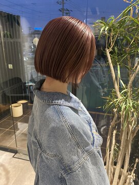 エミタス 柳通り(Emitas.) 【和歌山美容室】ボブ+ダブルカラー+ピンクベージュ