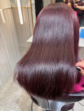 アース 銀座店(HAIR&MAKE EARTH) 【２０代３０代４０代】夏カラーベリーピンクイルミナカラー