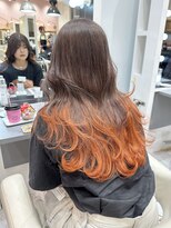 リー 梅田(Lee)&nbsp;Ryosuke/ケアブリーチ/グラデーション/ルーツカラー/オレンジ