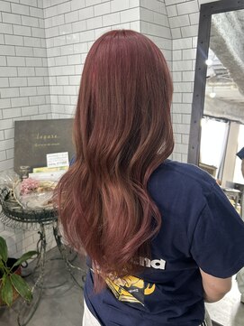 レガーレ(Legare) 【広島韓国ヘア】韓国レイヤーカット×暖色ピンクカラー